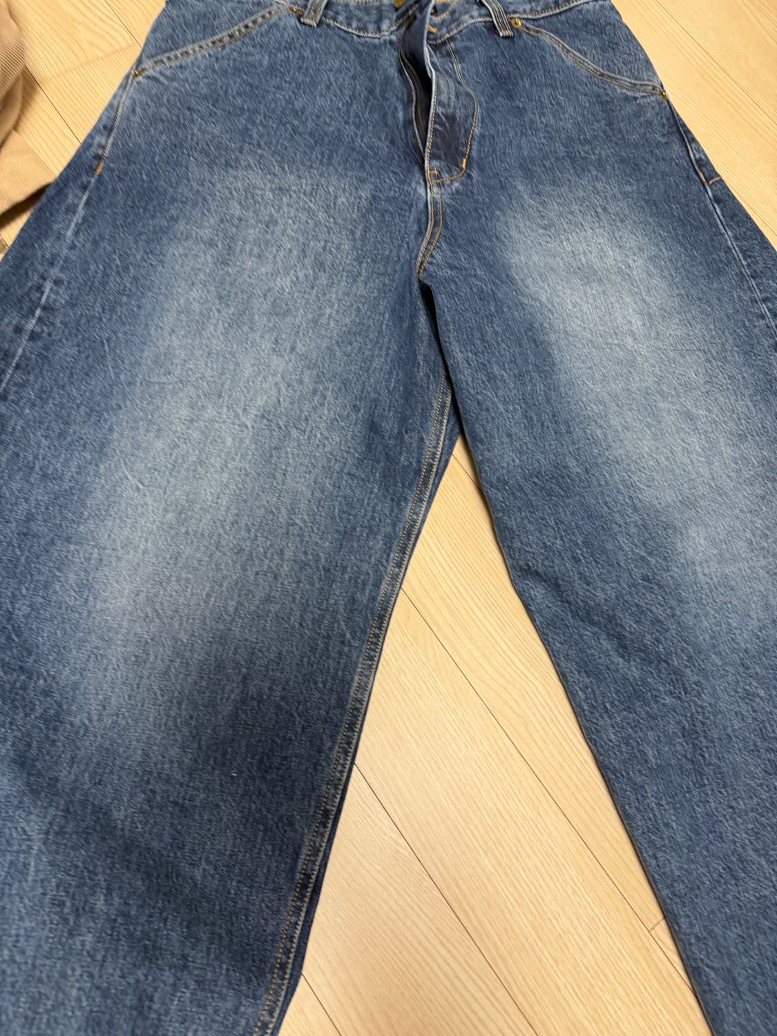 해칭룸 와이드 커브진 4사이즈 상품이미지1