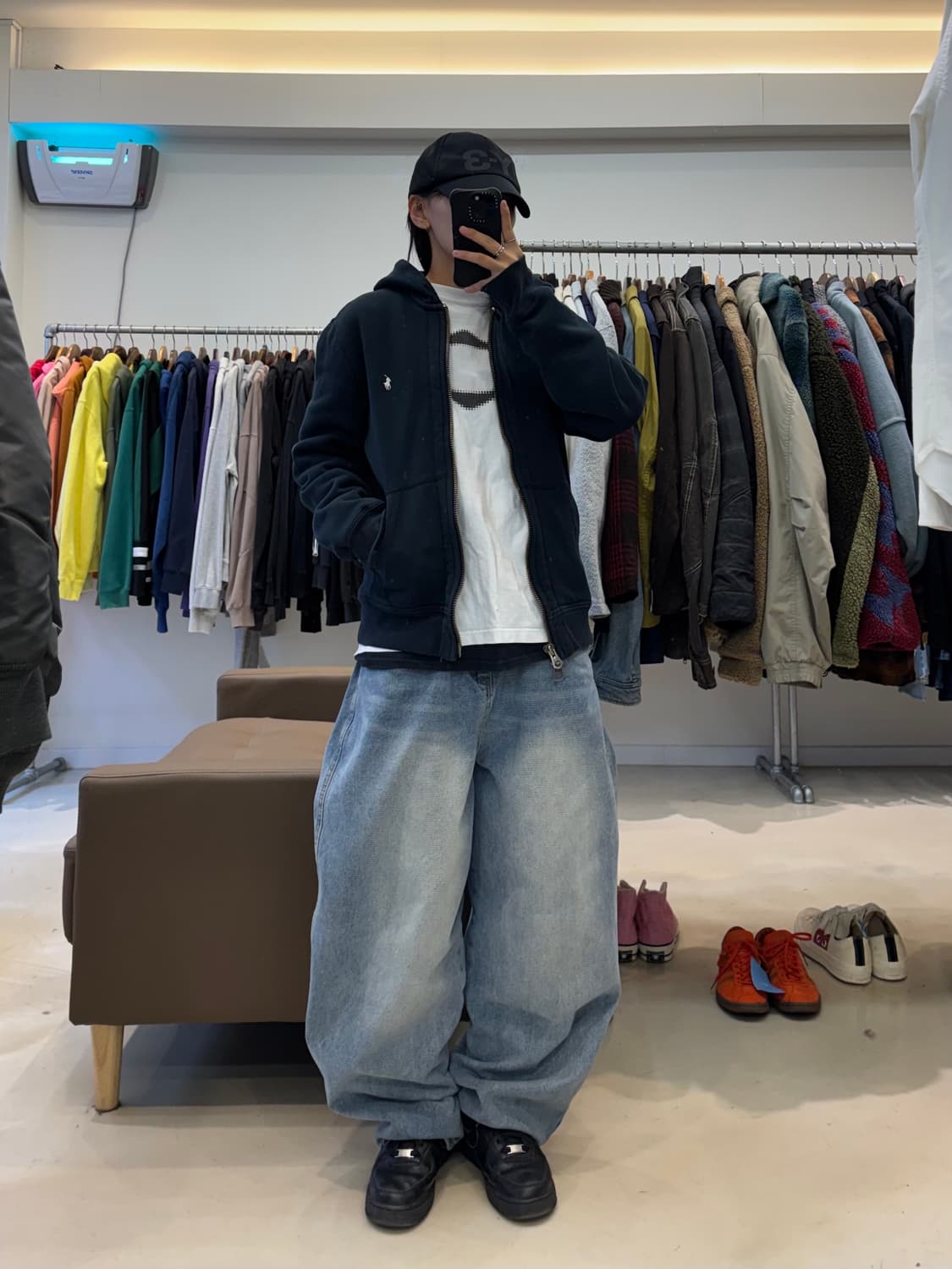 00s 폴로 랄프로렌 와플짜임 후드집업 상품이미지7