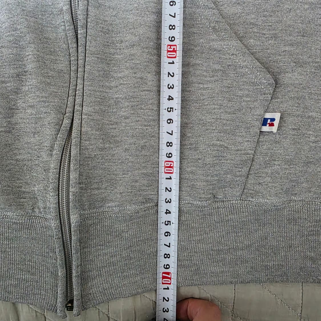 [L] 90s 러셀 애슬레틱 후드집업 라이트 그레이 ver. 뉴지퍼헤드 상품이미지9