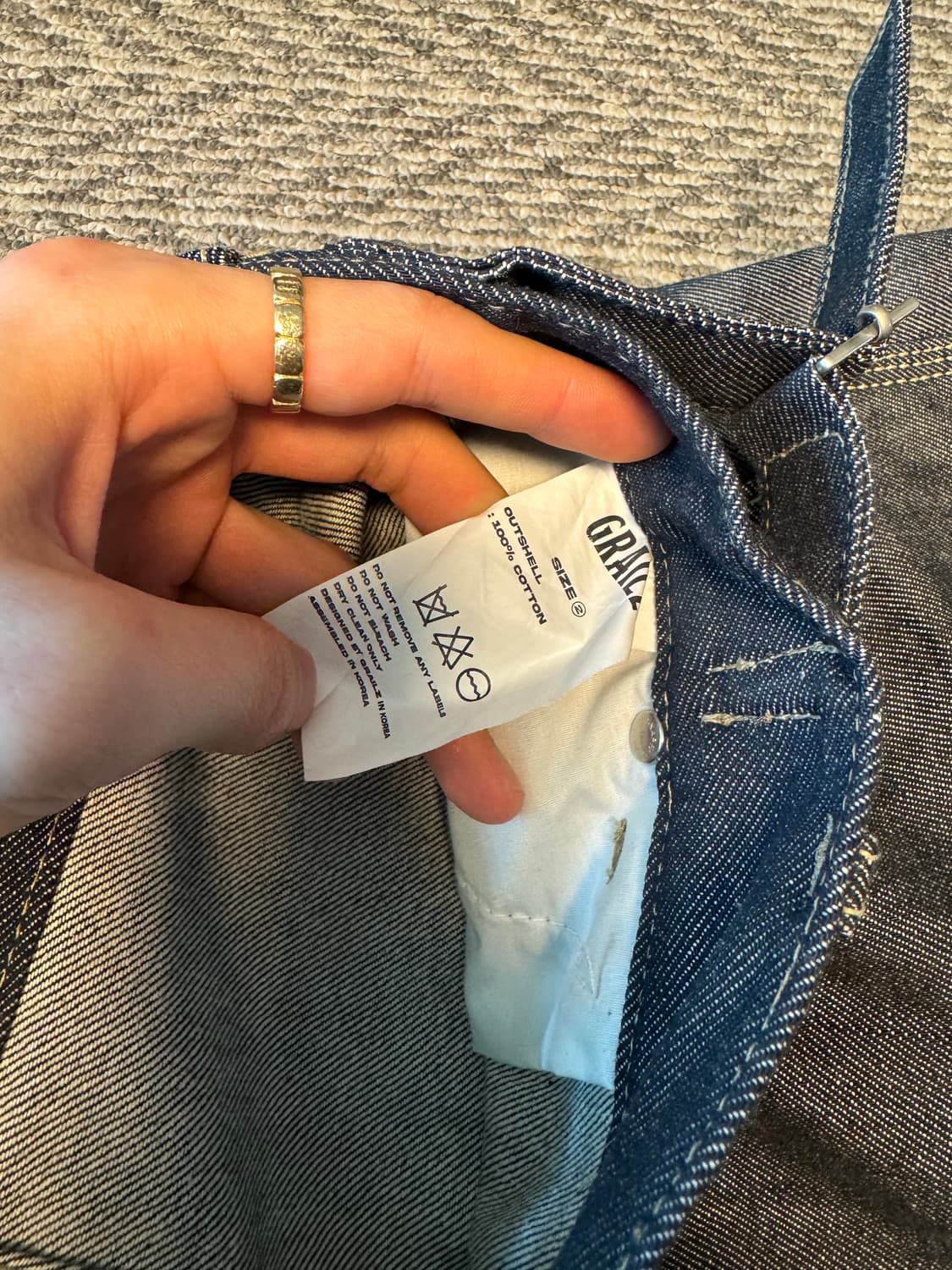 그레일즈 코인서울 더블니 카펜터 데님 팬츠 size 2 상품이미지5