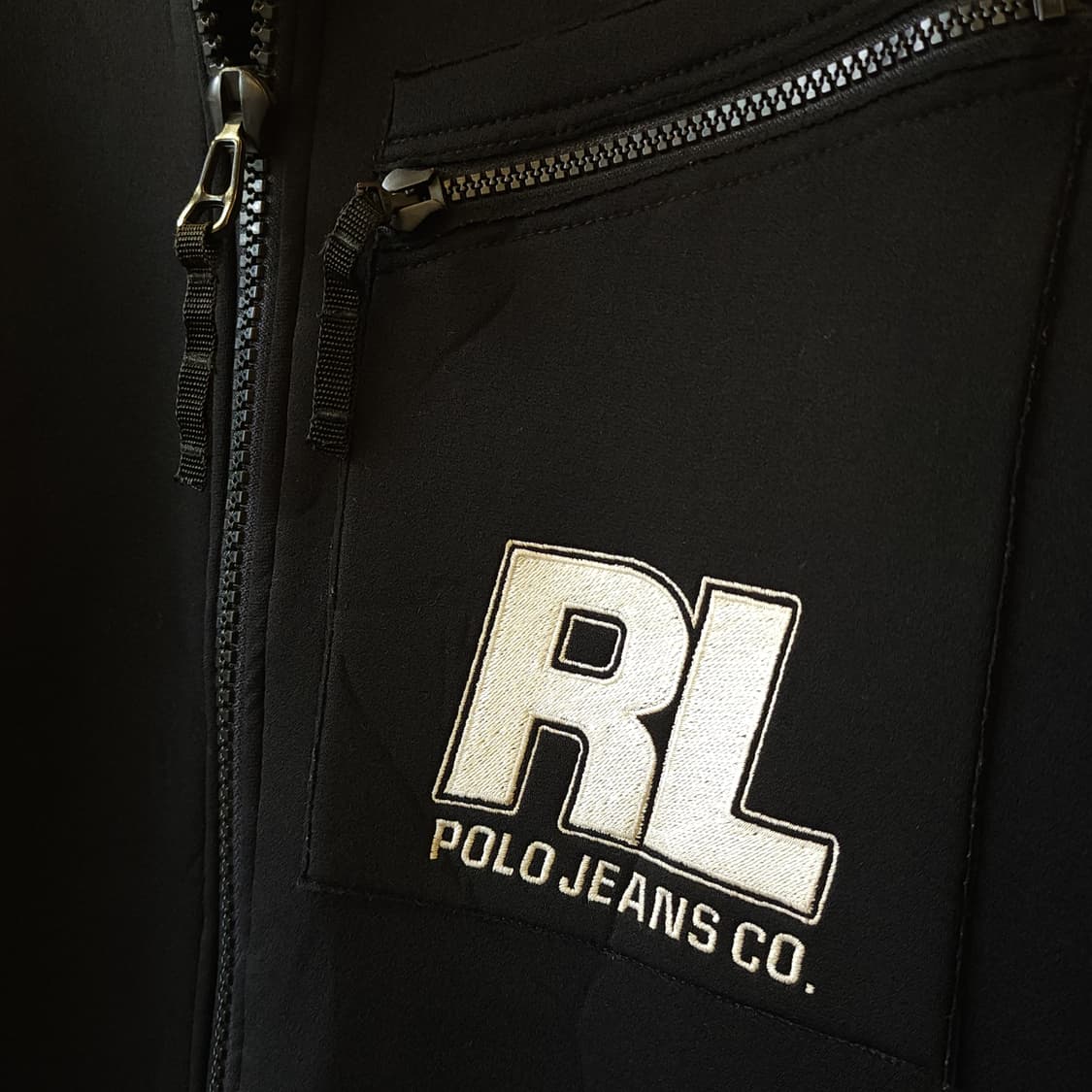 90s 폴로 진스 컴퍼니 네오프렌 다이빙 수트 바이커 자켓 XL 상품이미지3