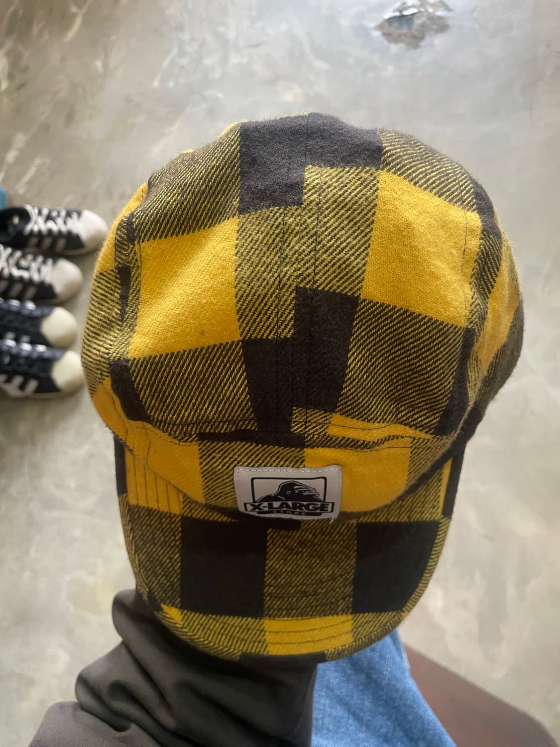 엑스라지 옐로우 체크 캠프캡 상품이미지6