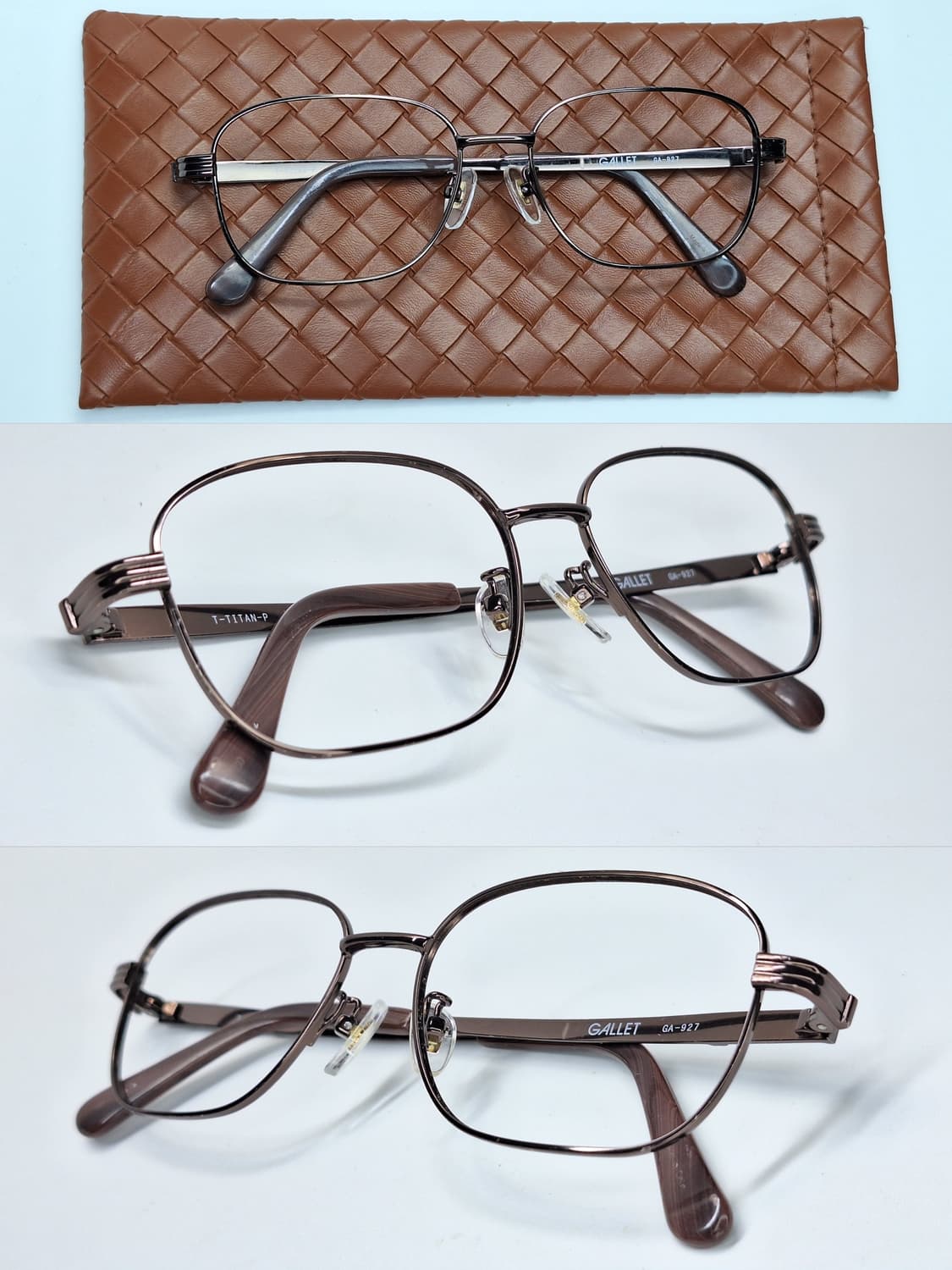GALLET GA-947 웰링턴 메탈릭 브론즈 비즈니스 안경테/일본 수입 상품이미지2