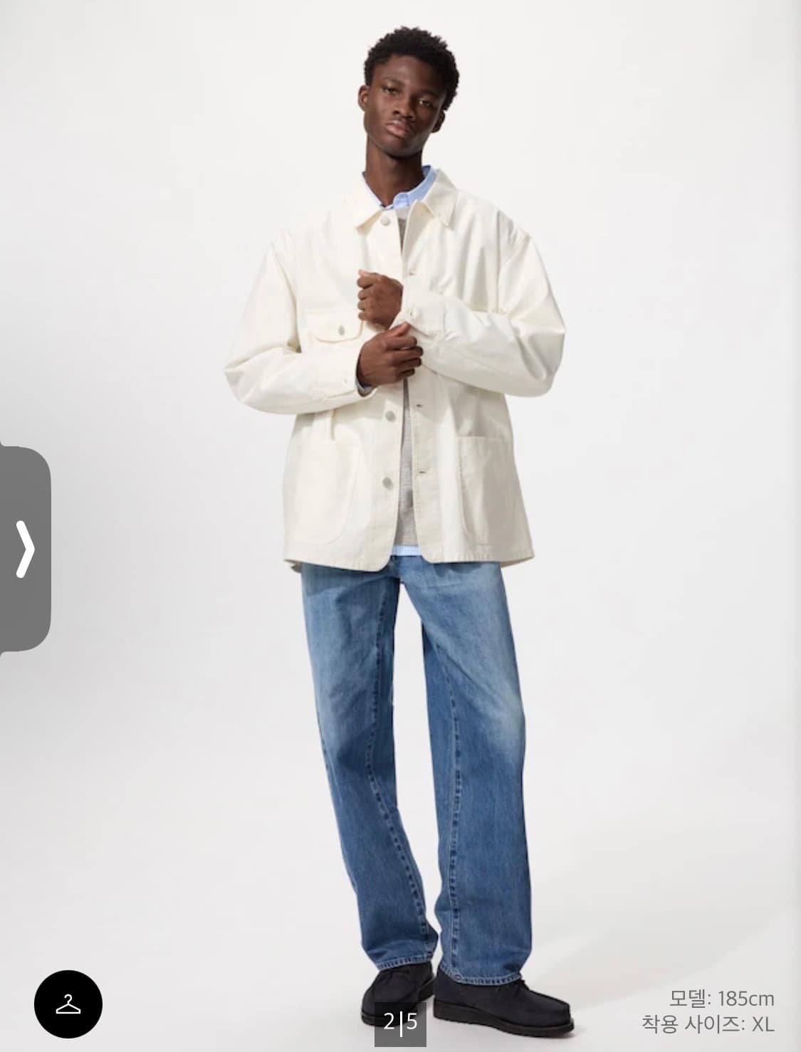 유니클로 유틸리티 재킷(off white) m사이즈 상품이미지2