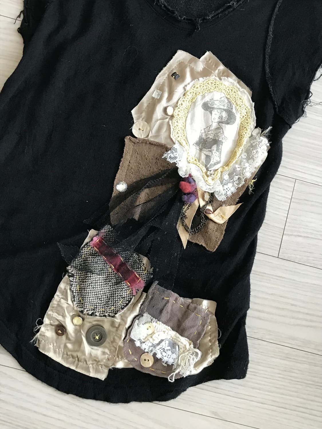 빈티지 딱붙 반팔 상품이미지3