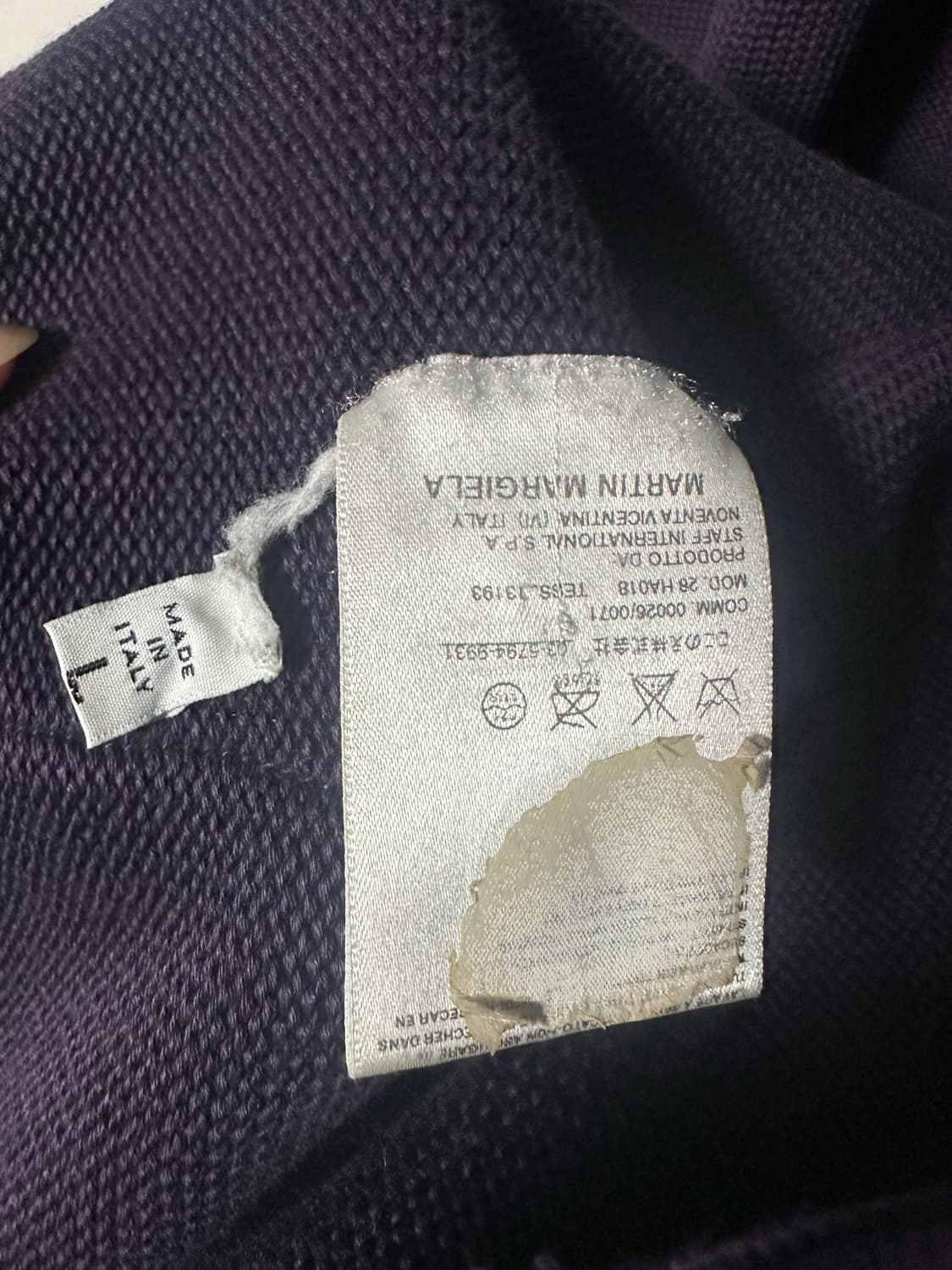 마르지엘라 레플리카 컬렉션 와플 퍼플 니트 L 상품이미지4