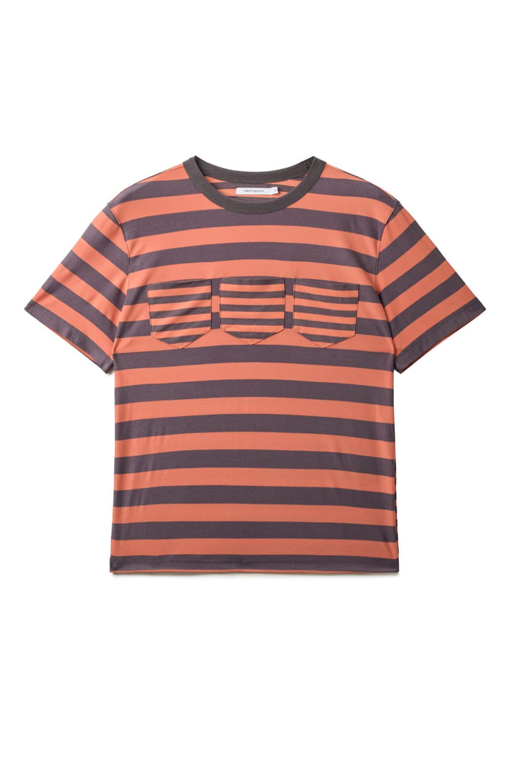 해칭룸 Triple Pocket Tee Stripe Orange 상품이미지1