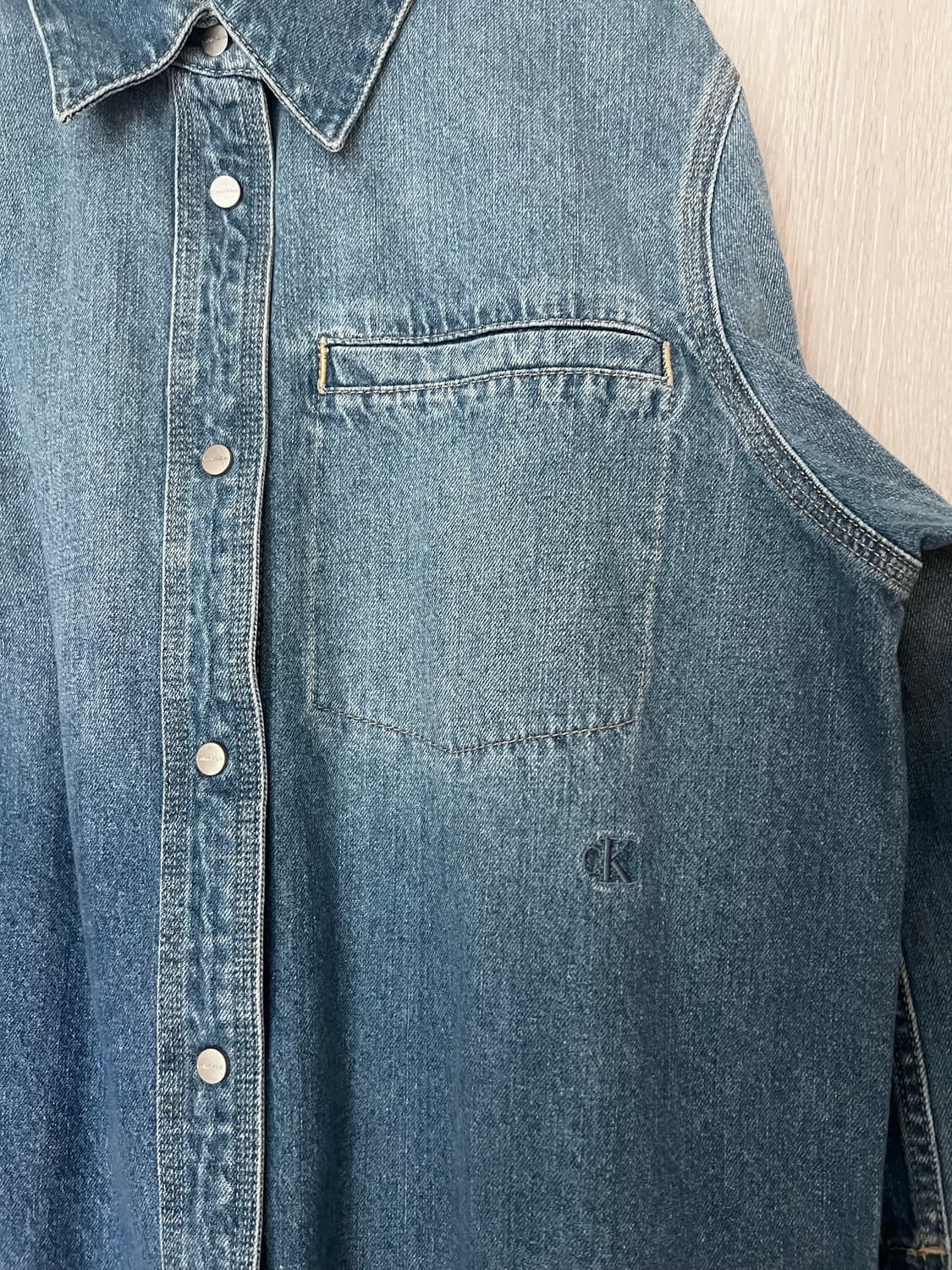 캘빈클라인 데님 셔츠 M 상품이미지6