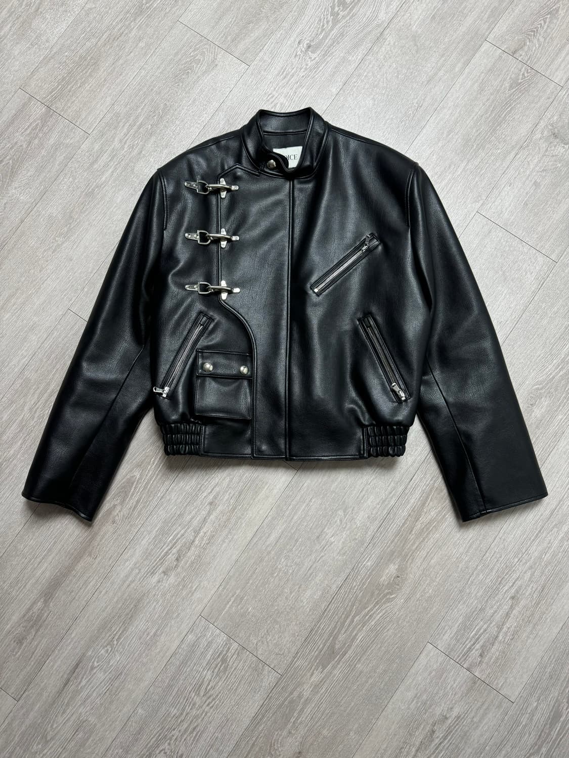 NOICE faux leather biker jacket 레더자켓 상품이미지2