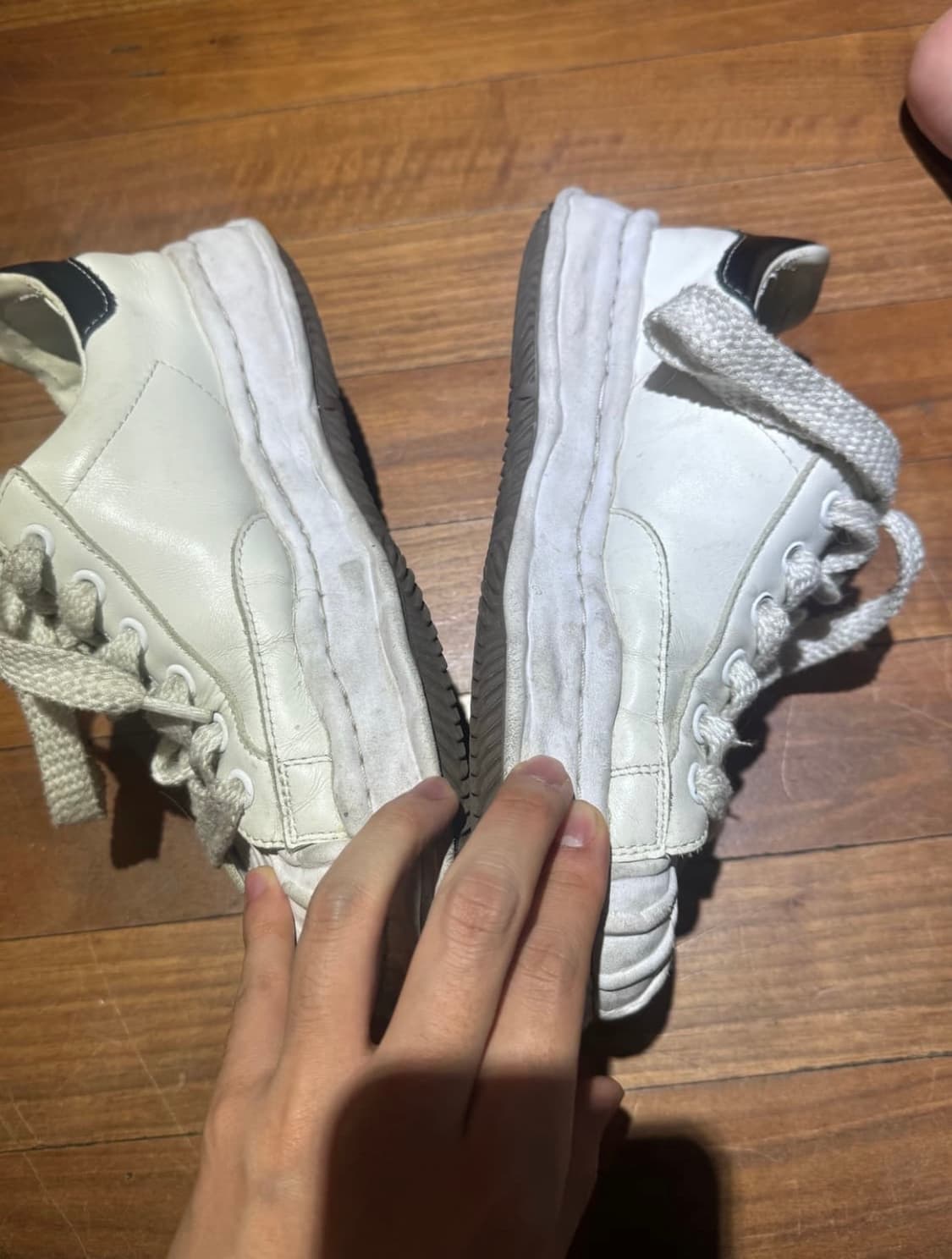 미하라 야스히로 블레이키 레더화이트 42사이즈판매 상품이미지2