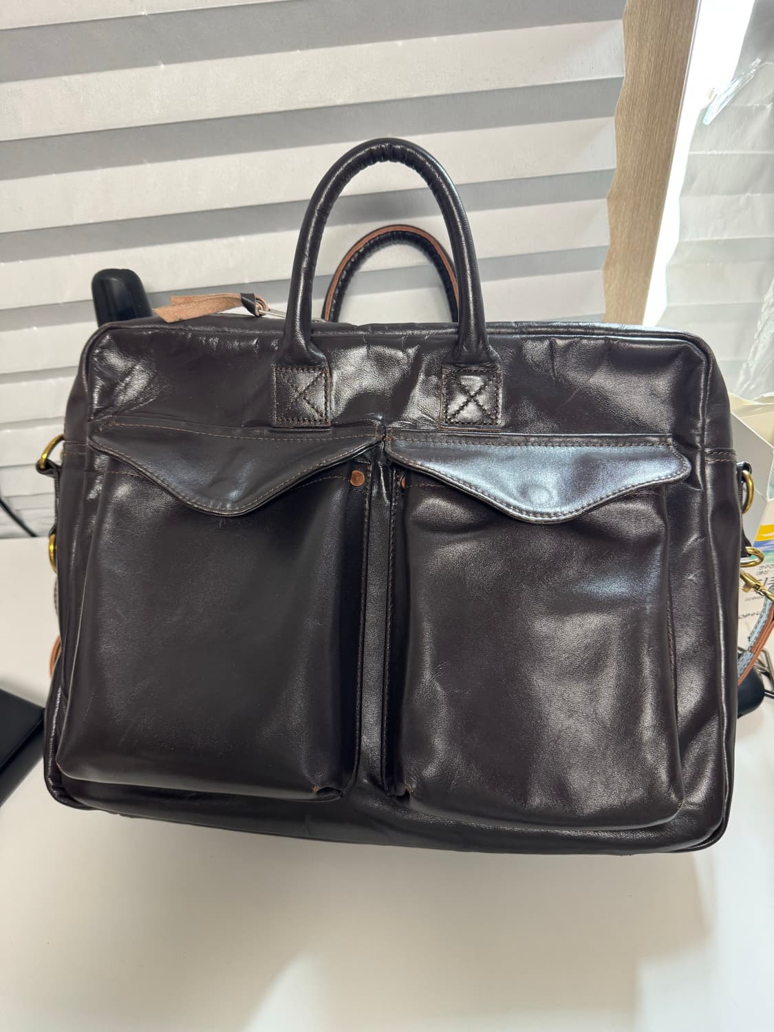 엠비스 mbs a2가방 14인치 브라운 상품이미지1