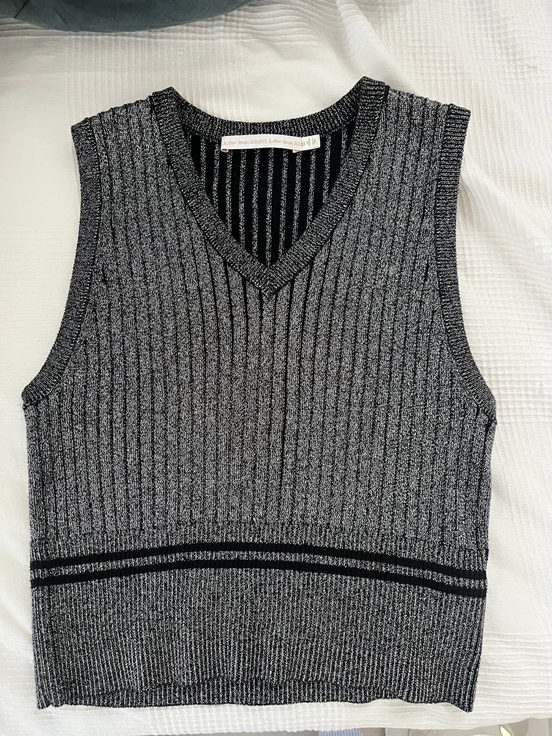 Silver Lurex Top 실버 메탈릭 베스트 상품이미지2