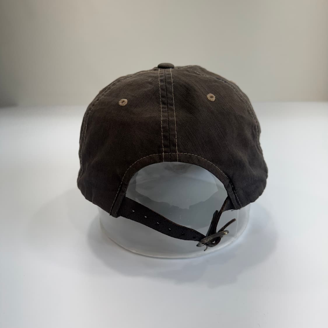 VonDutch 본더치 브라운 스티치 포인트 볼캡 상품이미지5