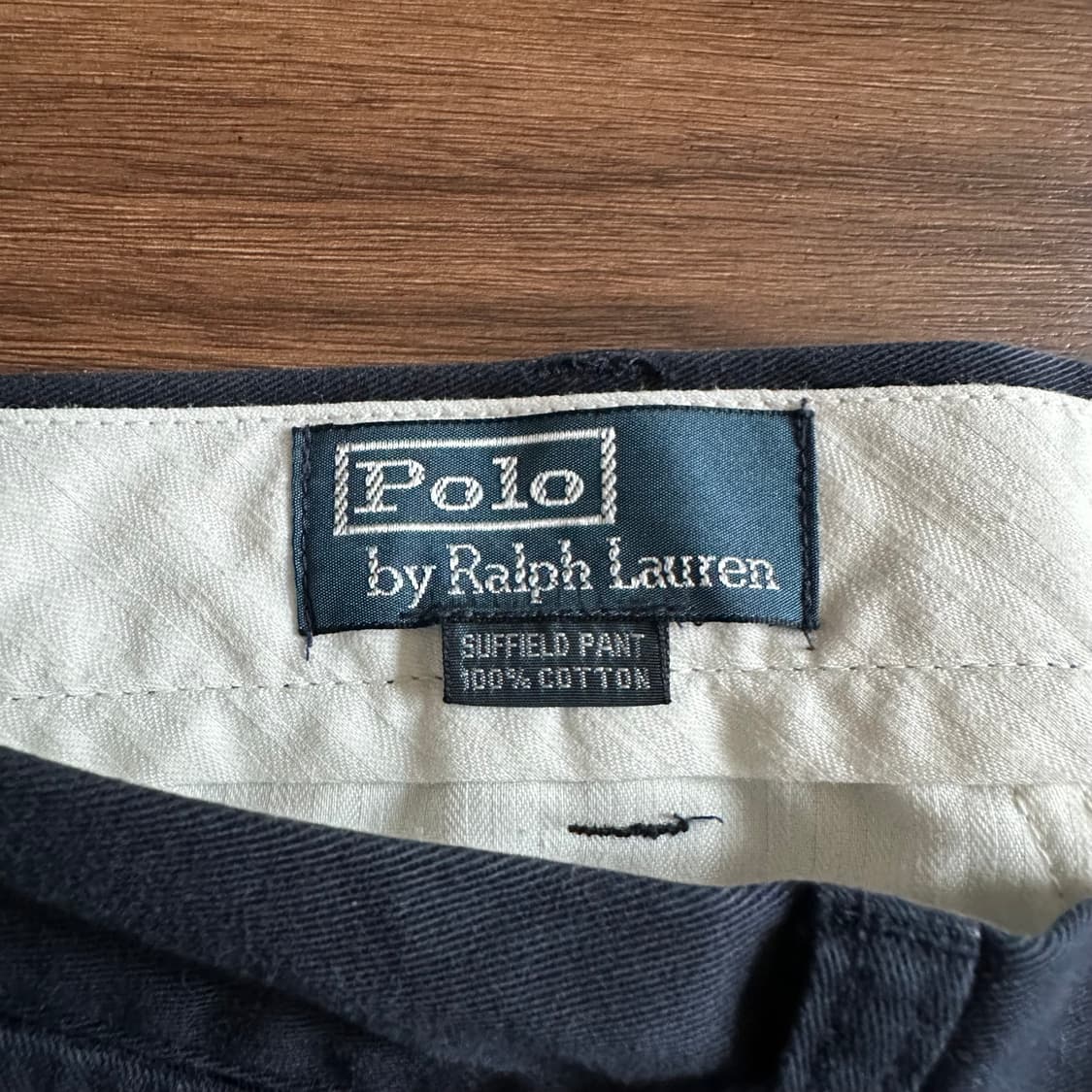 90s 빈티지 폴로 랄프로렌 치노팬츠 네이비 면바지 상품이미지2