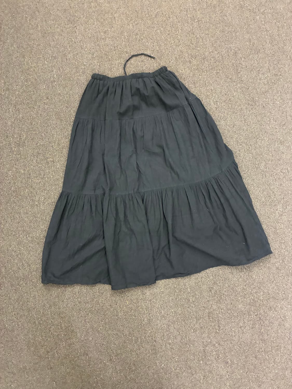 OS)Japanese vintage 여성 티어드 롱 스커트 상품이미지5