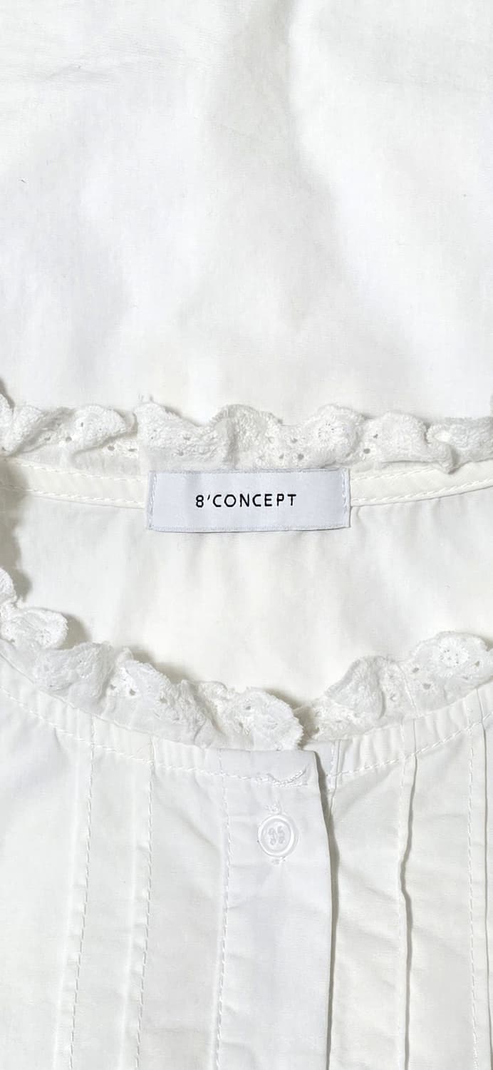 화이트 레이스 블라우스 66 상품이미지3