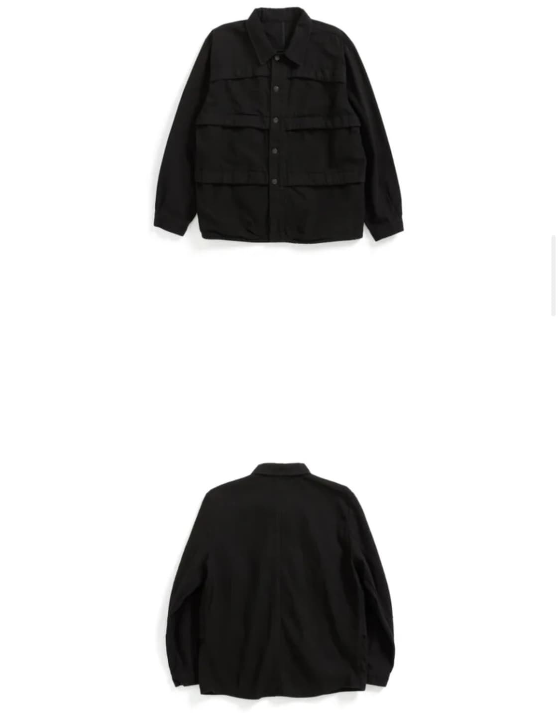 해칭룸 워크 자켓(6P Work Jacket V2 Washed Black 상품이미지5
