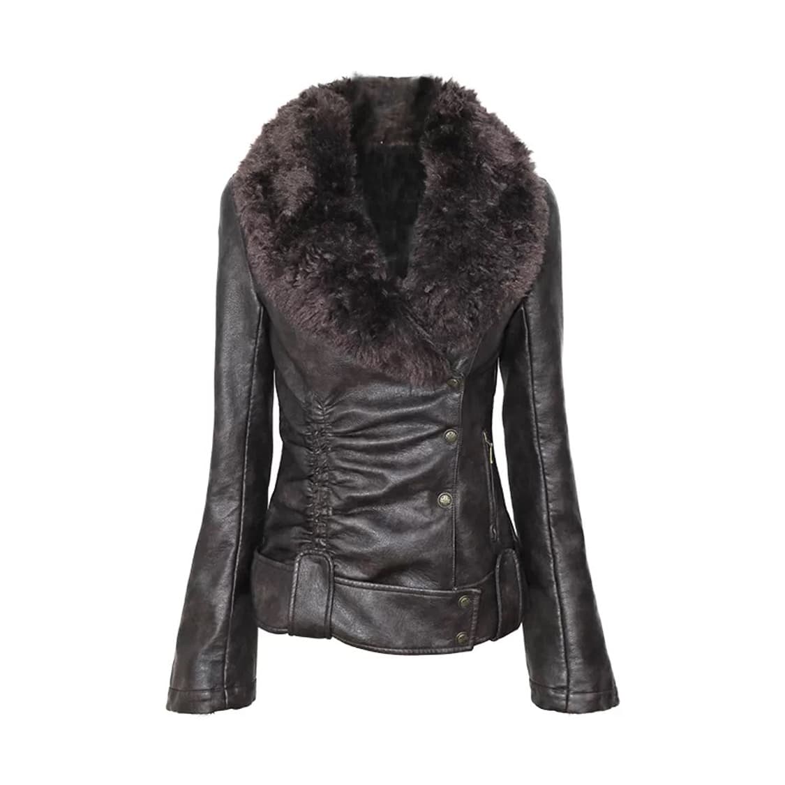 브라운 퍼 자캣 상품이미지1