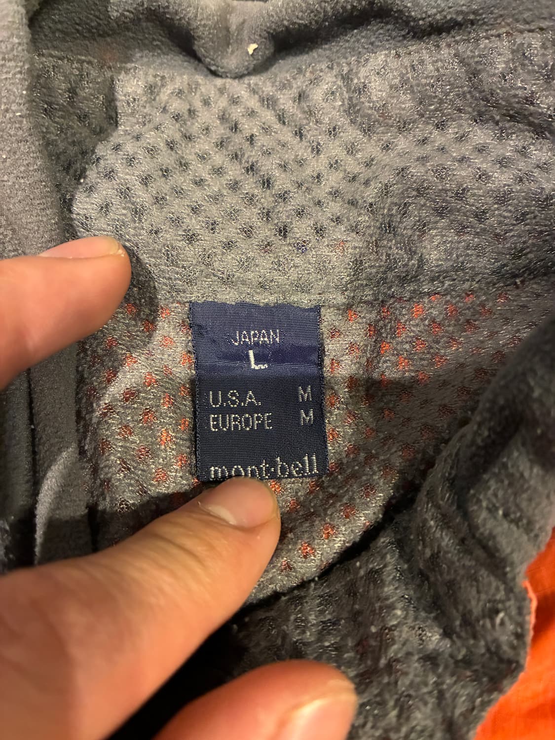 L) 몽벨 재팬 바람막이 자켓 오렌지 상품이미지3