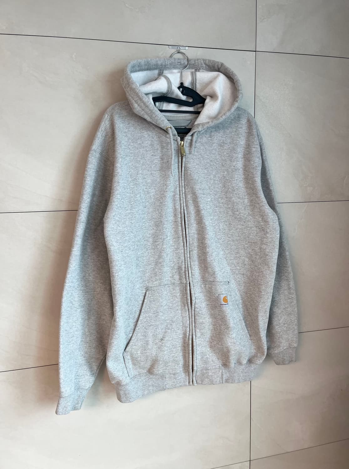 칼하트 루즈핏 후드집업 그레이 (M) 상품이미지3