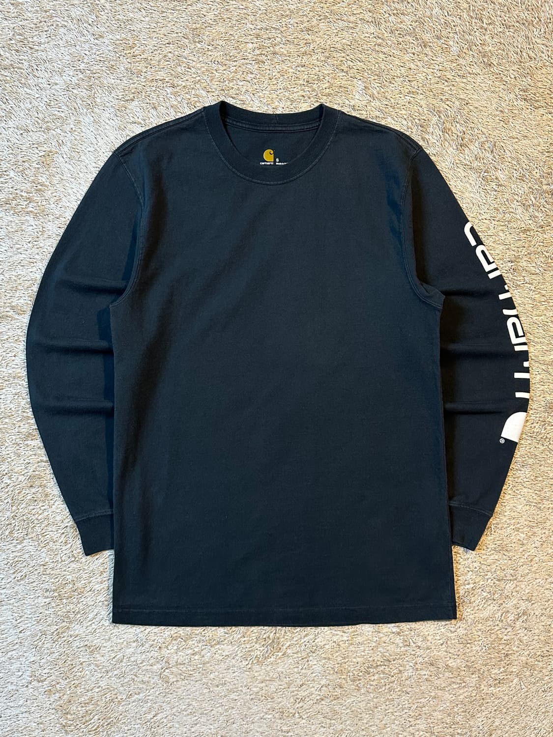 칼하트 CARHARTT 오리지널핏 사이드라인 롱슬리브 블랙 상품이미지1