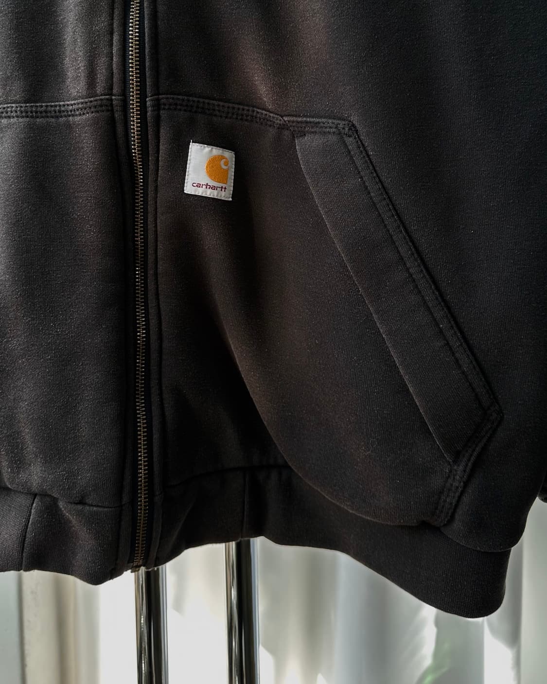 [L]칼하트 써멀 레인디펜더 블랙 후드집업 상품이미지6