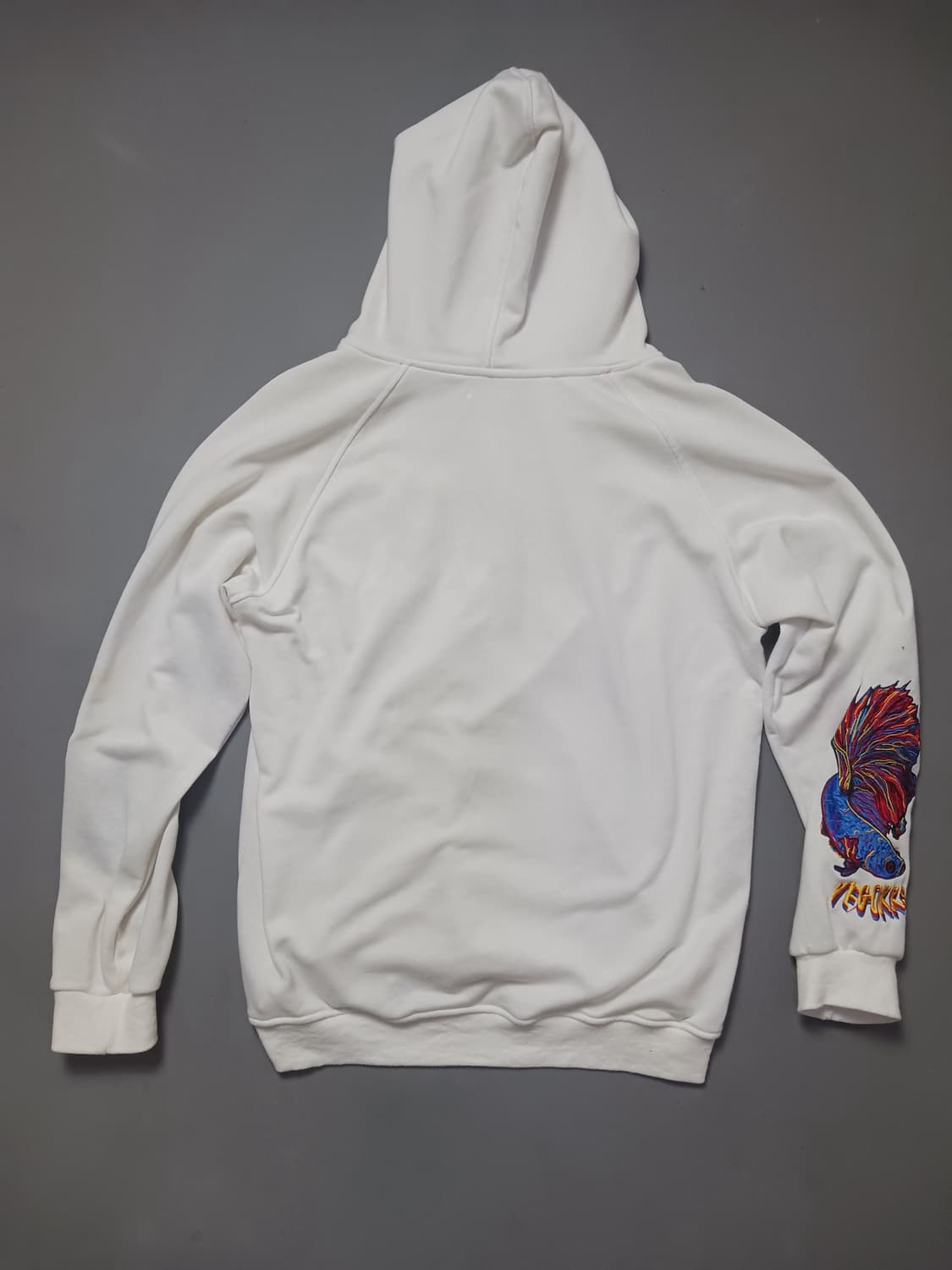 [프리] VEGORRS LAB 물고기 그래픽 자수 후드티셔츠 상품이미지8