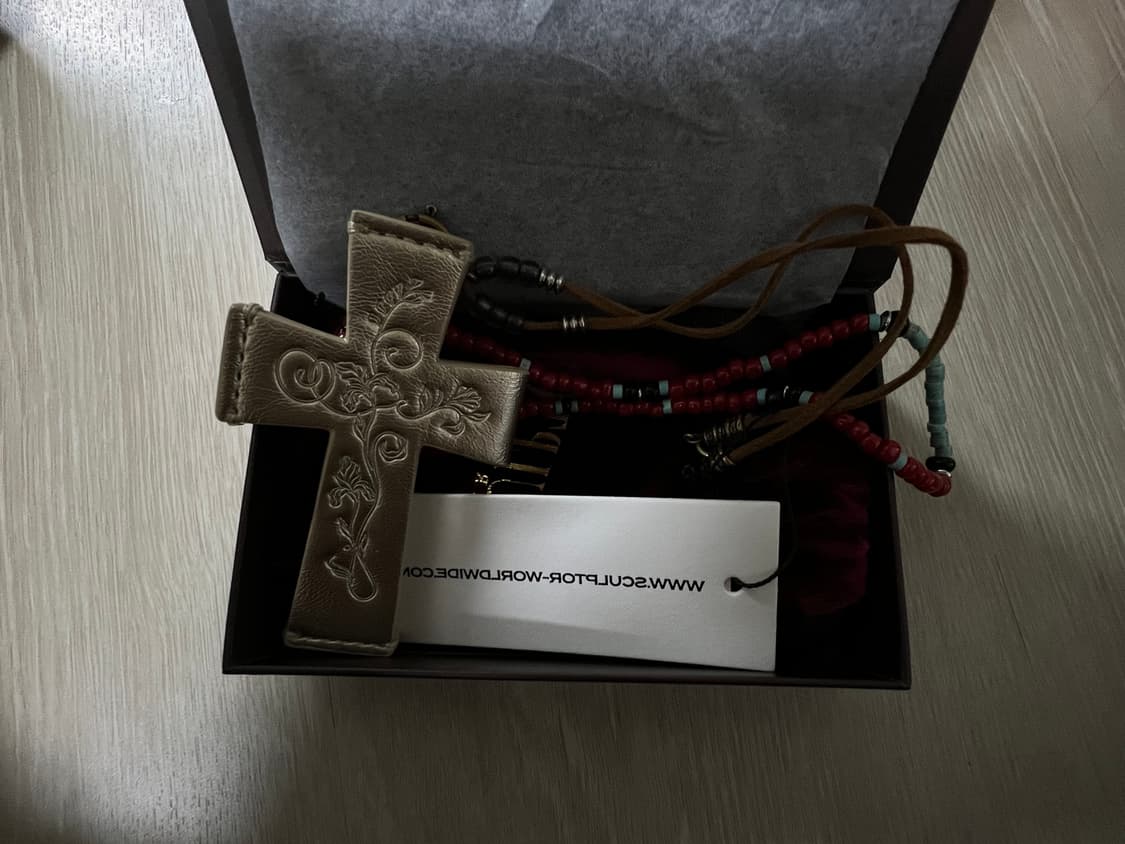 스컬프터 십자가 카드 목걸이 지갑 상품이미지2