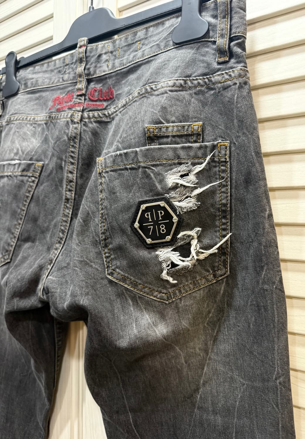 Phillip Plein 필립플레인 디스트로이드 스터드 장식 데님 진 상품이미지7