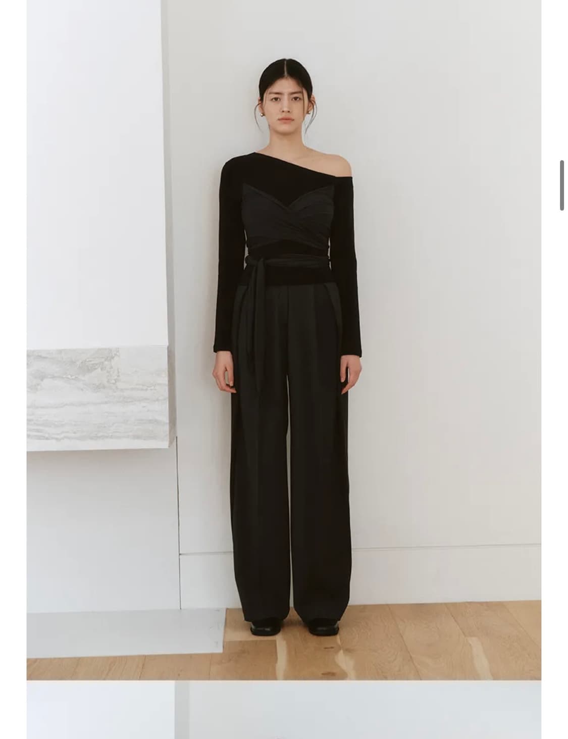 아워코모스 랩 뷔스티에 티셔츠 긴팔 새상품 상품이미지2