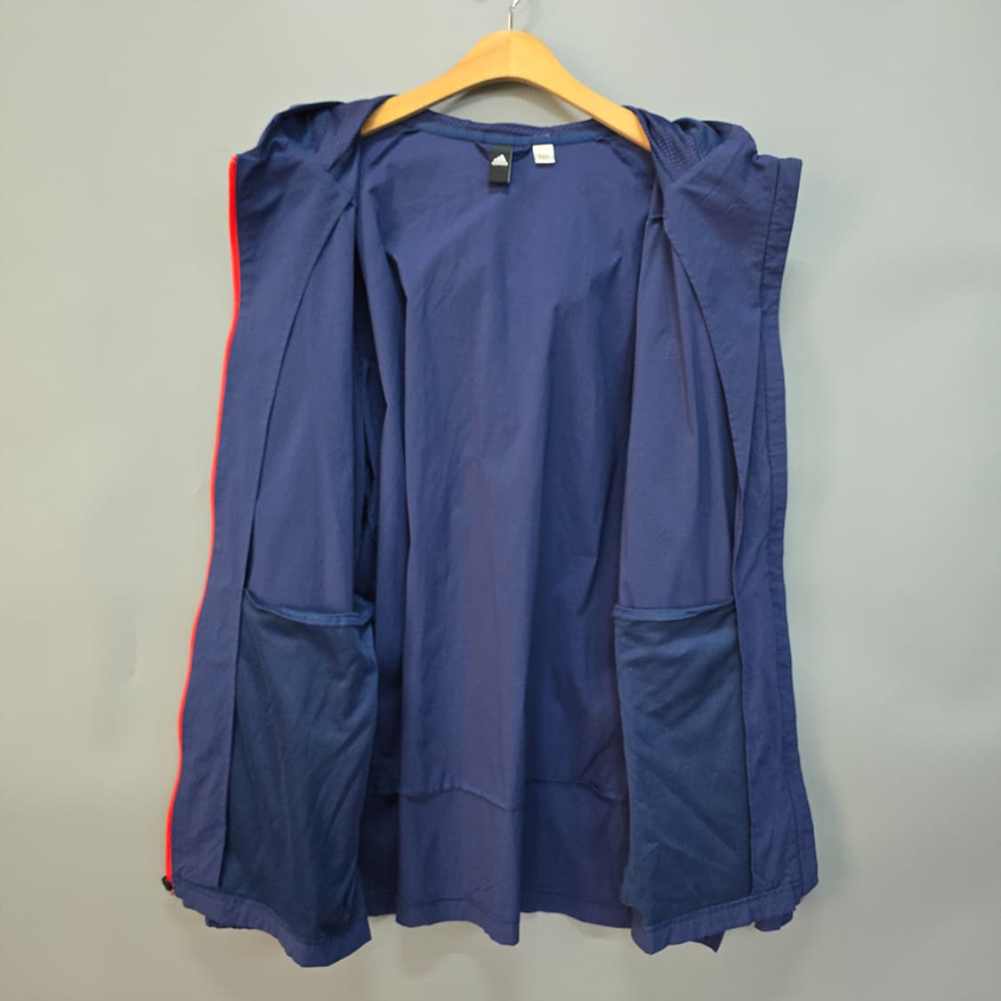 아디다스(adidas) 네이비 경량 후드 바람막이 상품이미지4