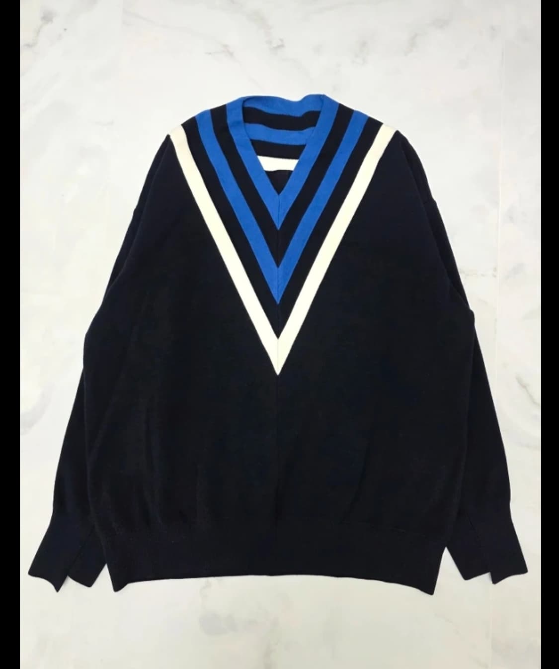 한섬 시스템 SYSTEM 브이넥 니트 티셔츠 100 FW2020 상품이미지4