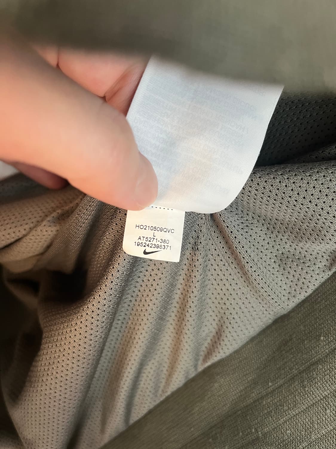 나이키 윈드브레이커 화이트/카키 바람막이 [L size] 상품이미지6