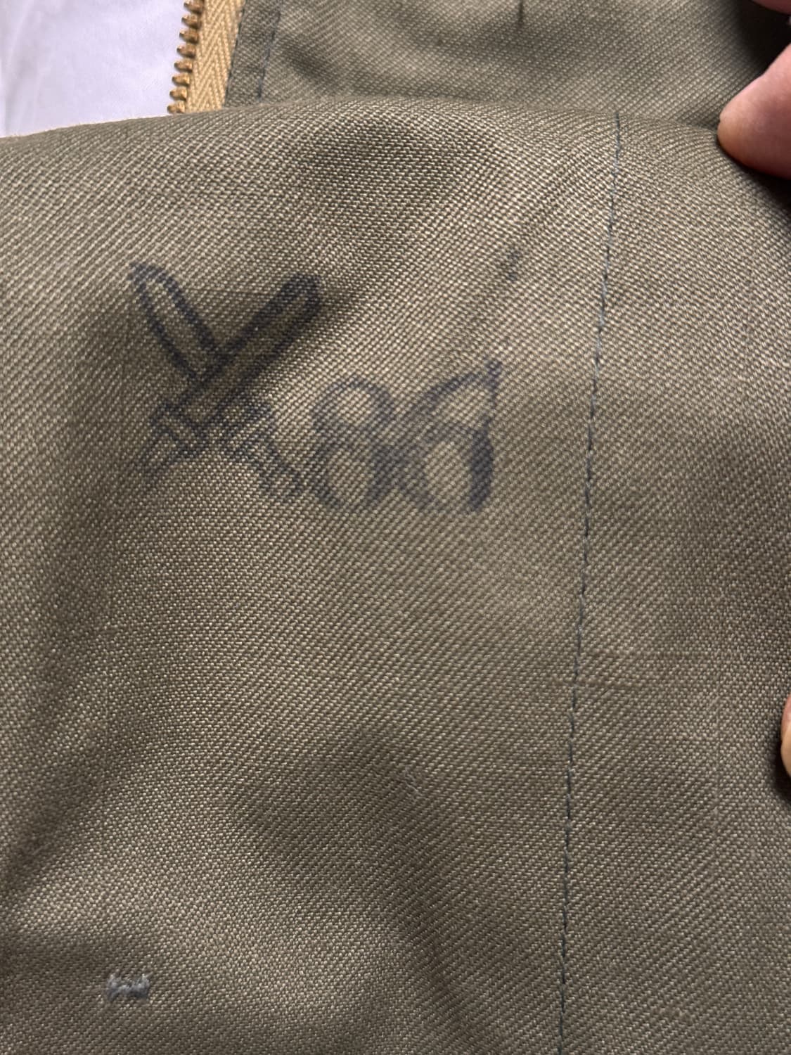 체코군 파카 카키색 50사이즈 상품이미지7