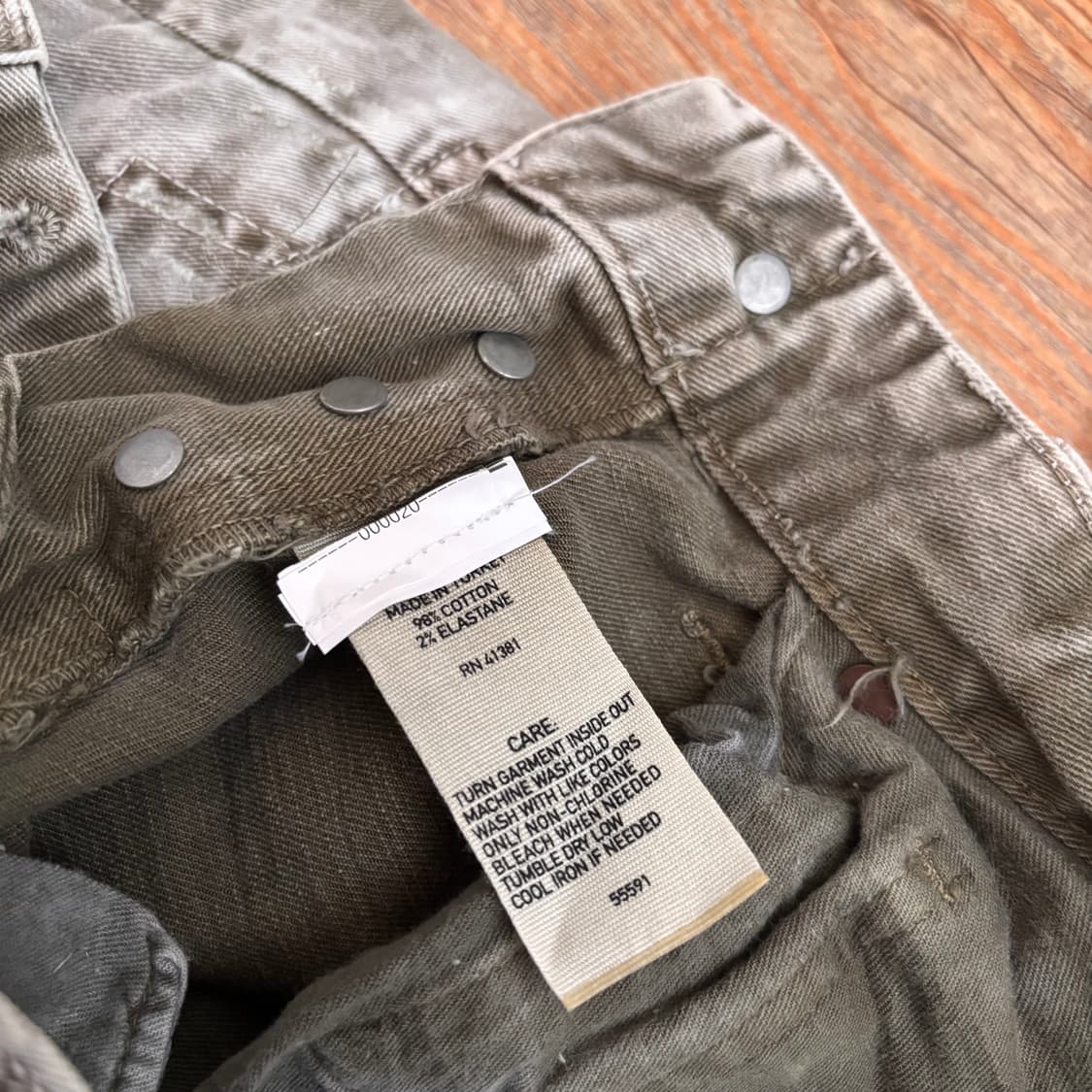 폴로진 28 빈티지 워싱 청바지 스판 데님 랄프로렌 정품 수입 상품이미지6