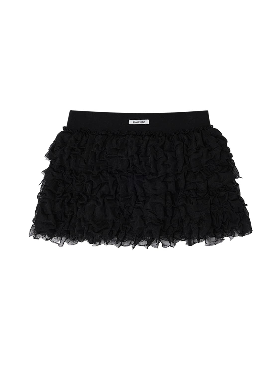 크랭크) 프릴 셔링 미니 스커트  상품이미지1