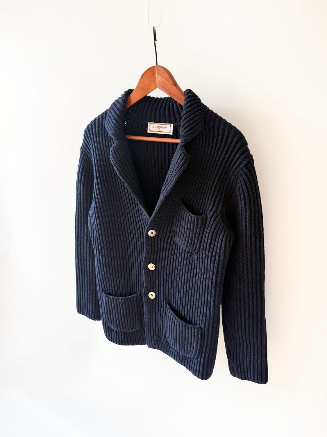 울 블랜딩 니트 자켓 상품이미지2