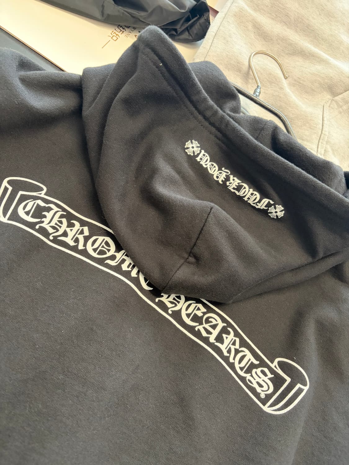 크롬하츠 스크롤 로고 퍽유 플리스 후드집업 XL 상품이미지1