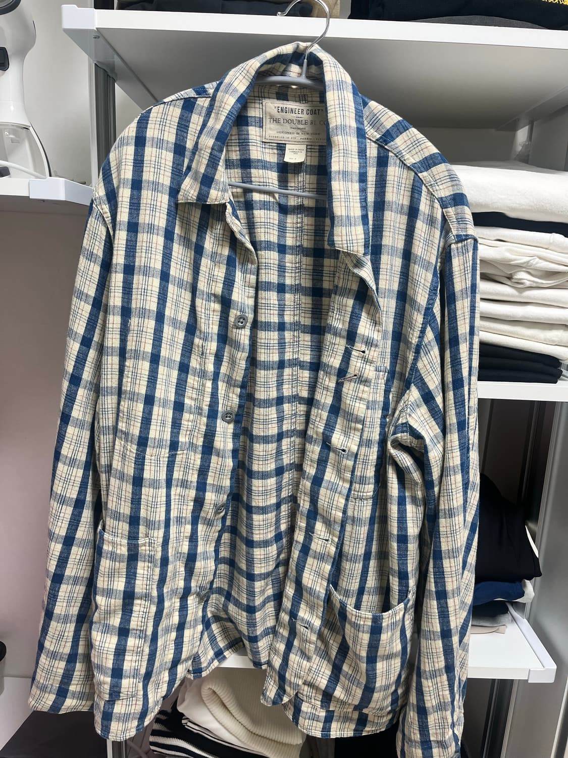 rrl 인디고 플레드 트윌 엔지니어 지켓 상품이미지1