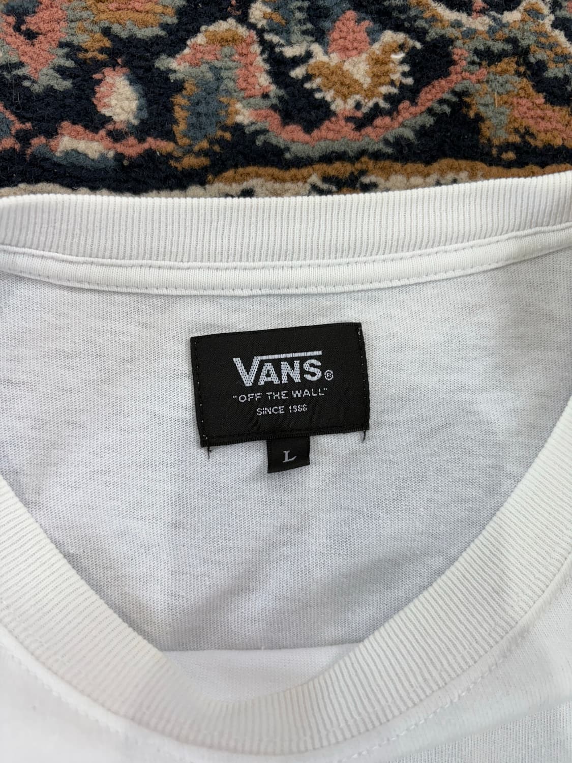 반스 VANS 프린팅 화이트 티셔츠 상품이미지4