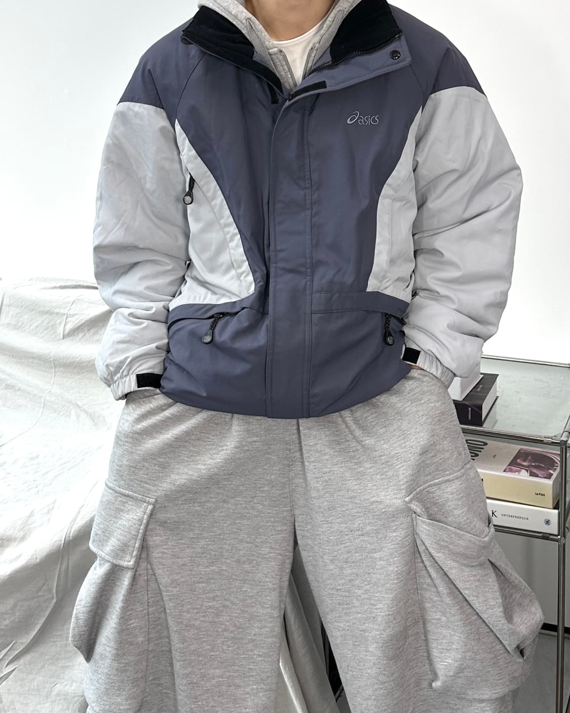 아식스 올드스쿨 패딩 점퍼 XL 상품이미지1