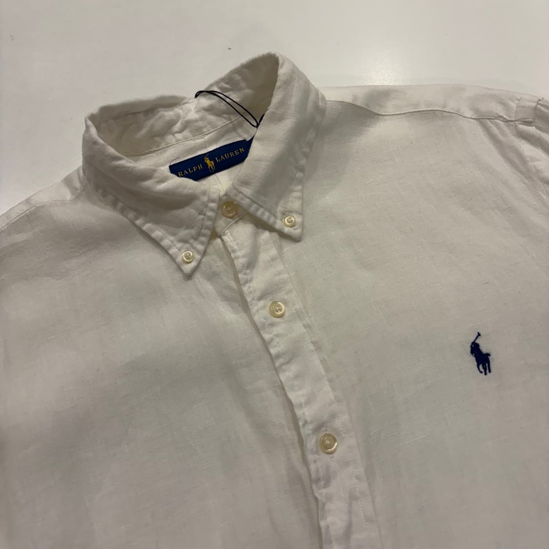 [L] 폴로 랄프로렌 린넨 셔츠 화이트 C170 상품이미지3
