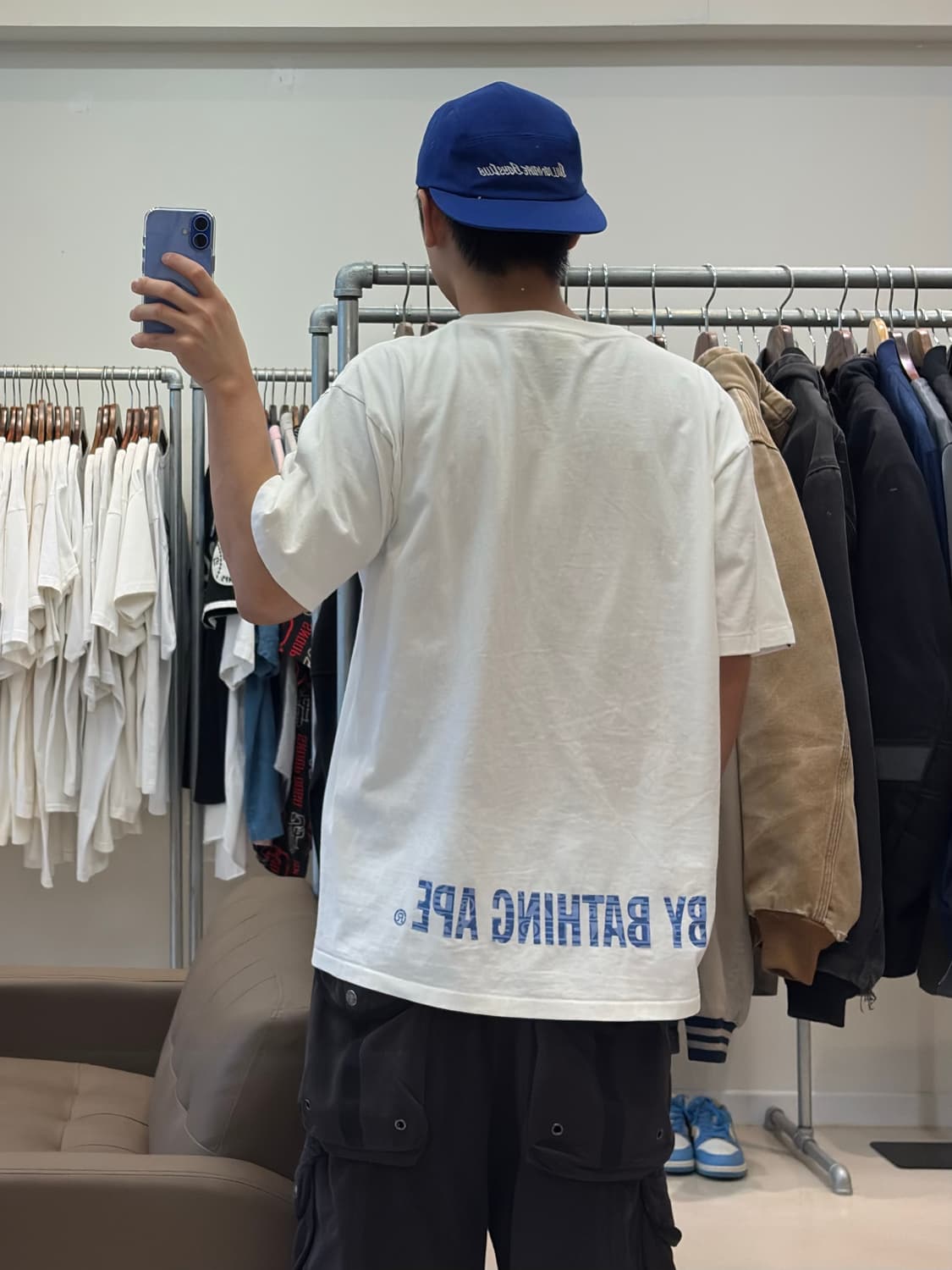 베이프 럭스 스포츠 패턴 에이프 페이스 티셔츠 상품이미지9