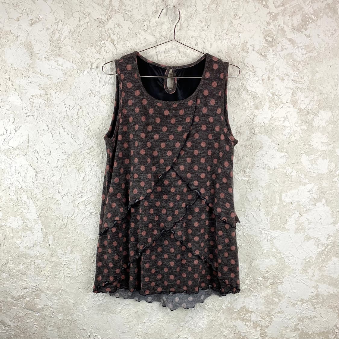 COMME UNE FEMME 폴카 도트 슬리브리스 원피스 드레스 상품이미지1