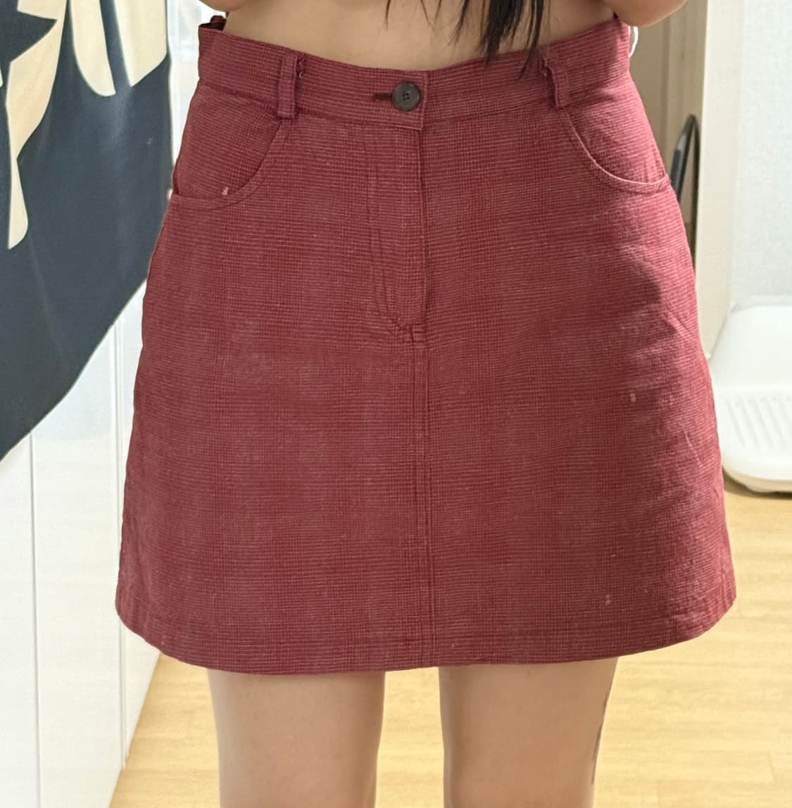 Sculptor 스컬프터 레드 미니 스커트 상품이미지1