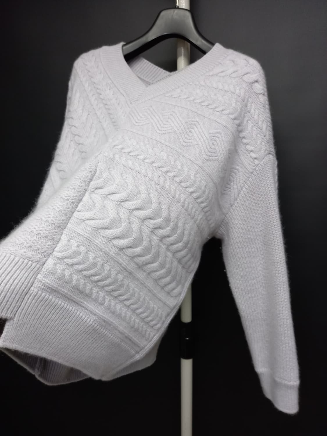 시스템 춘추동 라벤더 모 니트 풀오버 F 33-77 상품이미지5