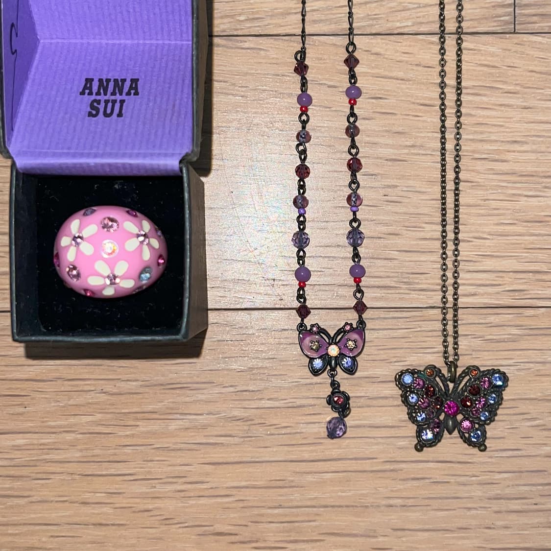 안나수이 일본 정품 나비 목걸이 상품이미지2
