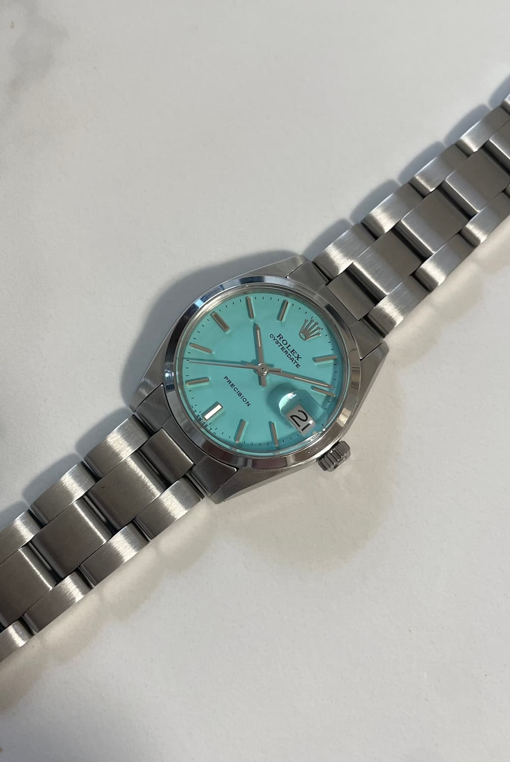 롤렉스 오이스터데이트 6466 티파니블루 31mm 수동 빈티지 시계 상품이미지2