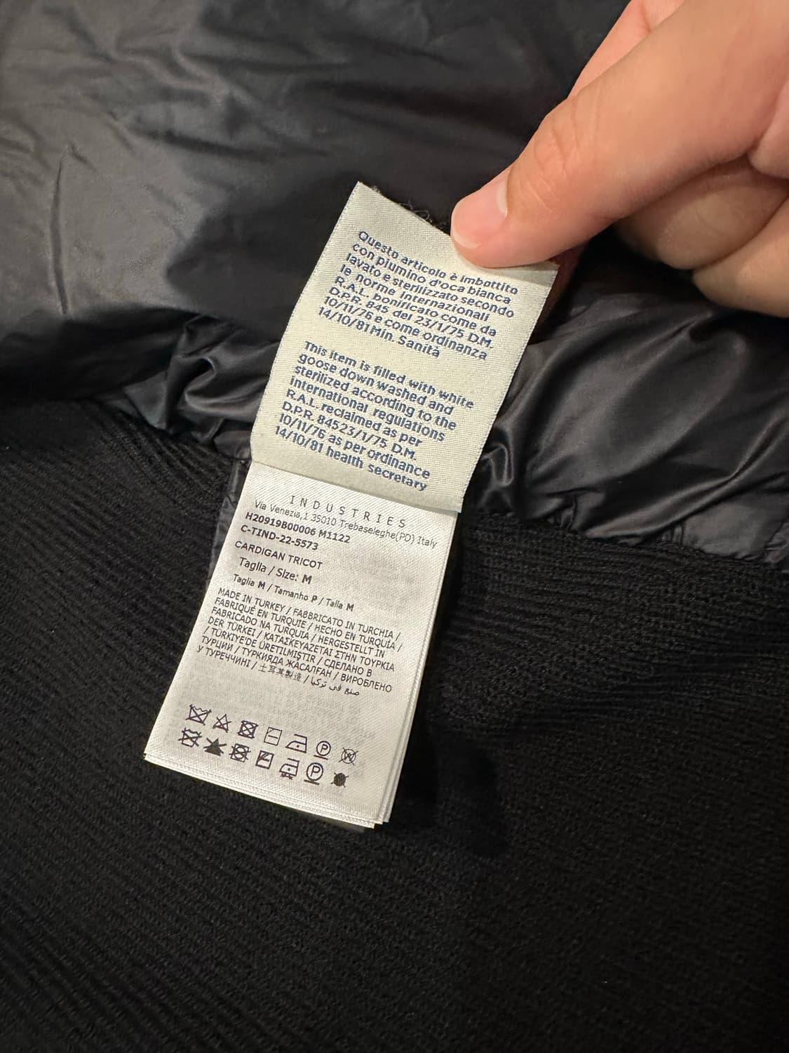 몽클레어 / 22FW 트리콧 가디건 니트패딩 / M 상품이미지7