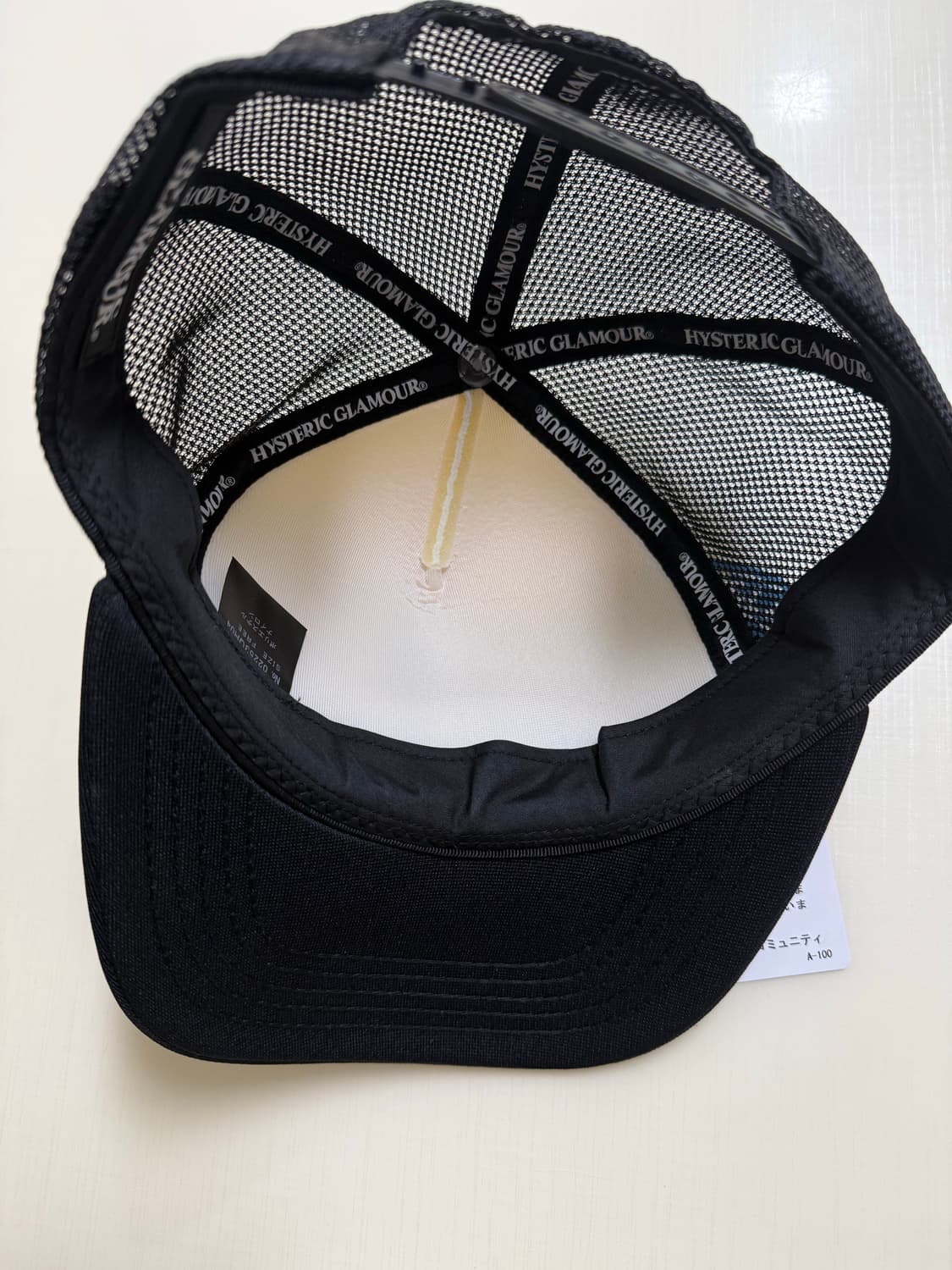 히스테릭 글래머 메탈 우먼 메쉬 캡 블랙 상품이미지3